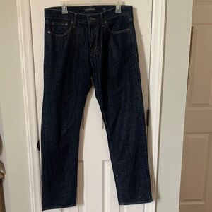 Lucky Brand Men’s 34x31.5” Dark Blue Jeans 221 Straight EUC